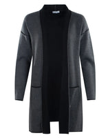 Long Strickjacke Doubleface Optik - 19592-104-38 - Hajo Mode