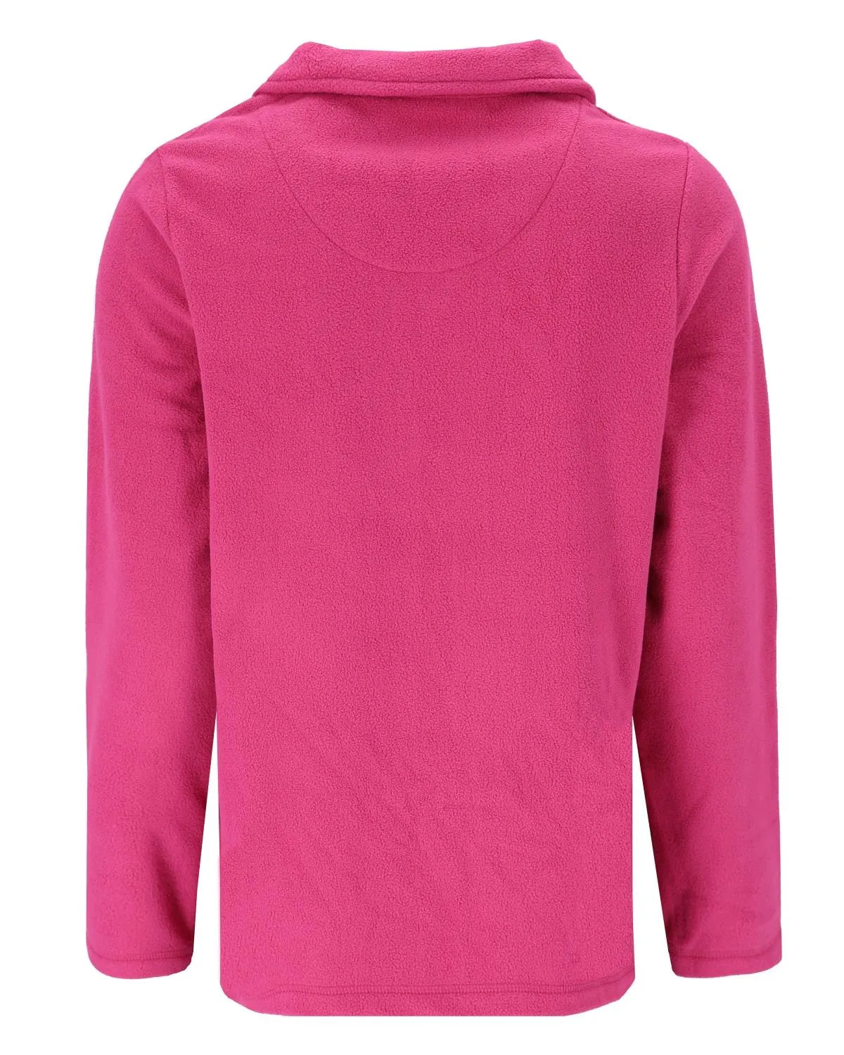 Rosa Kordjacke mit Knopfverschluss und Kragen.