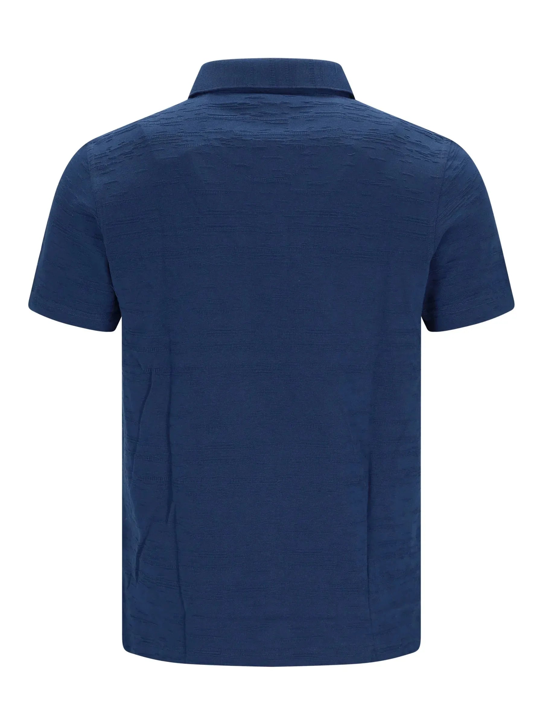 Navyblaues Poloshirt strukturiert Stay Fresh Qualität, Vorderansicht