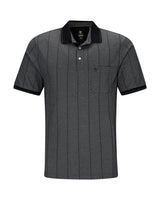 Poloshirt in längs verlaufender Optik und stay fresh-Qualität - Hajo Mode