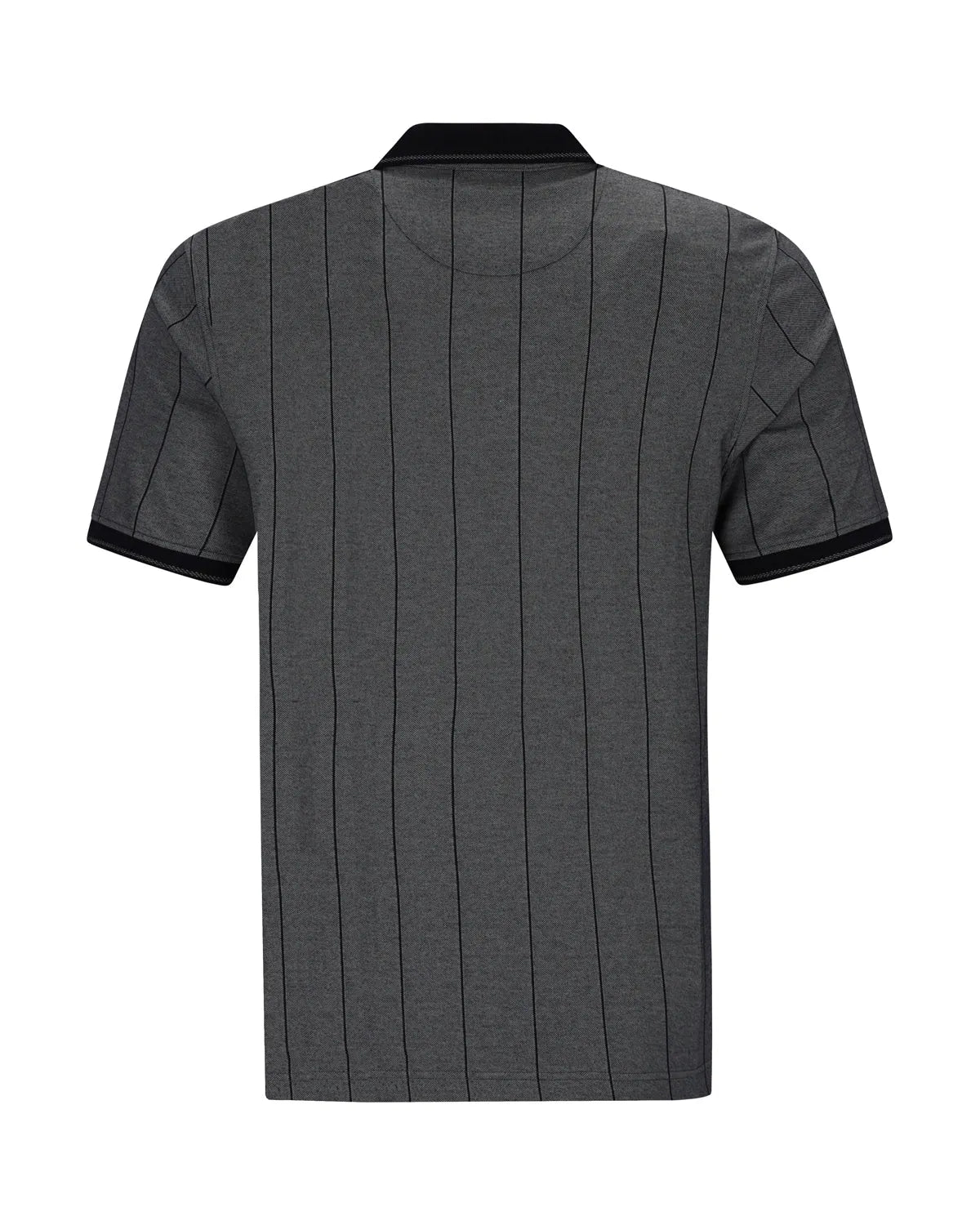 Poloshirt in längs verlaufender Optik und stay fresh-Qualität - Hajo Mode
