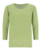 Pullover Moulinéoptik 3/4 Arm - 19712-537-38 - Hajo Mode