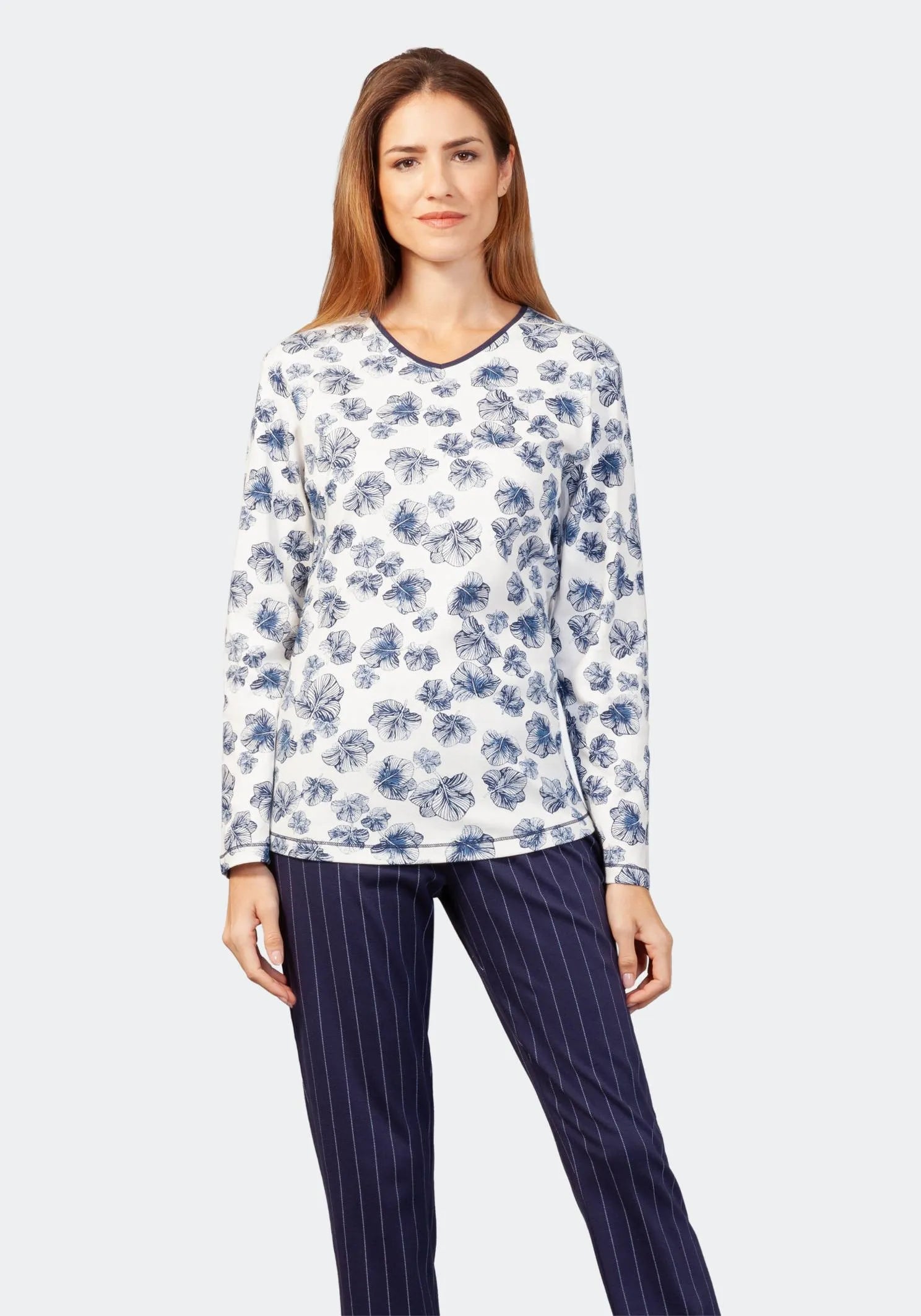 Schlafanzug Premium Cotton/Feininterlock - 46078-202-36/38 - Hajo Mode