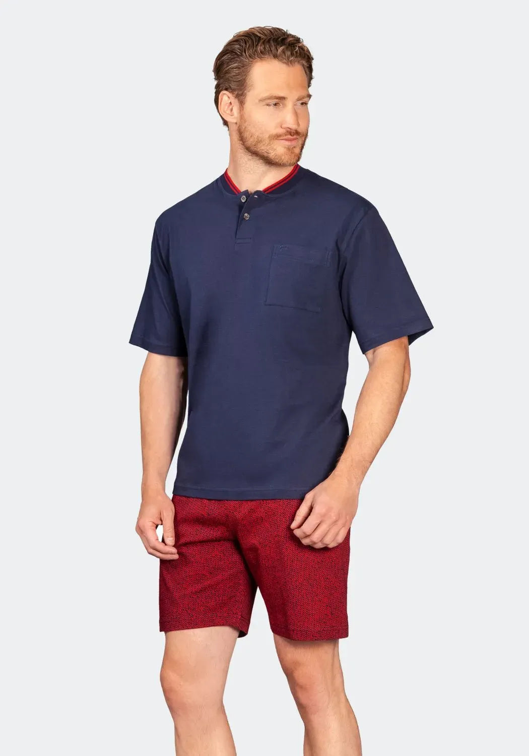 Shorty Schlafanzug Premium Cotton - 53700-300-50 - Hajo Mode