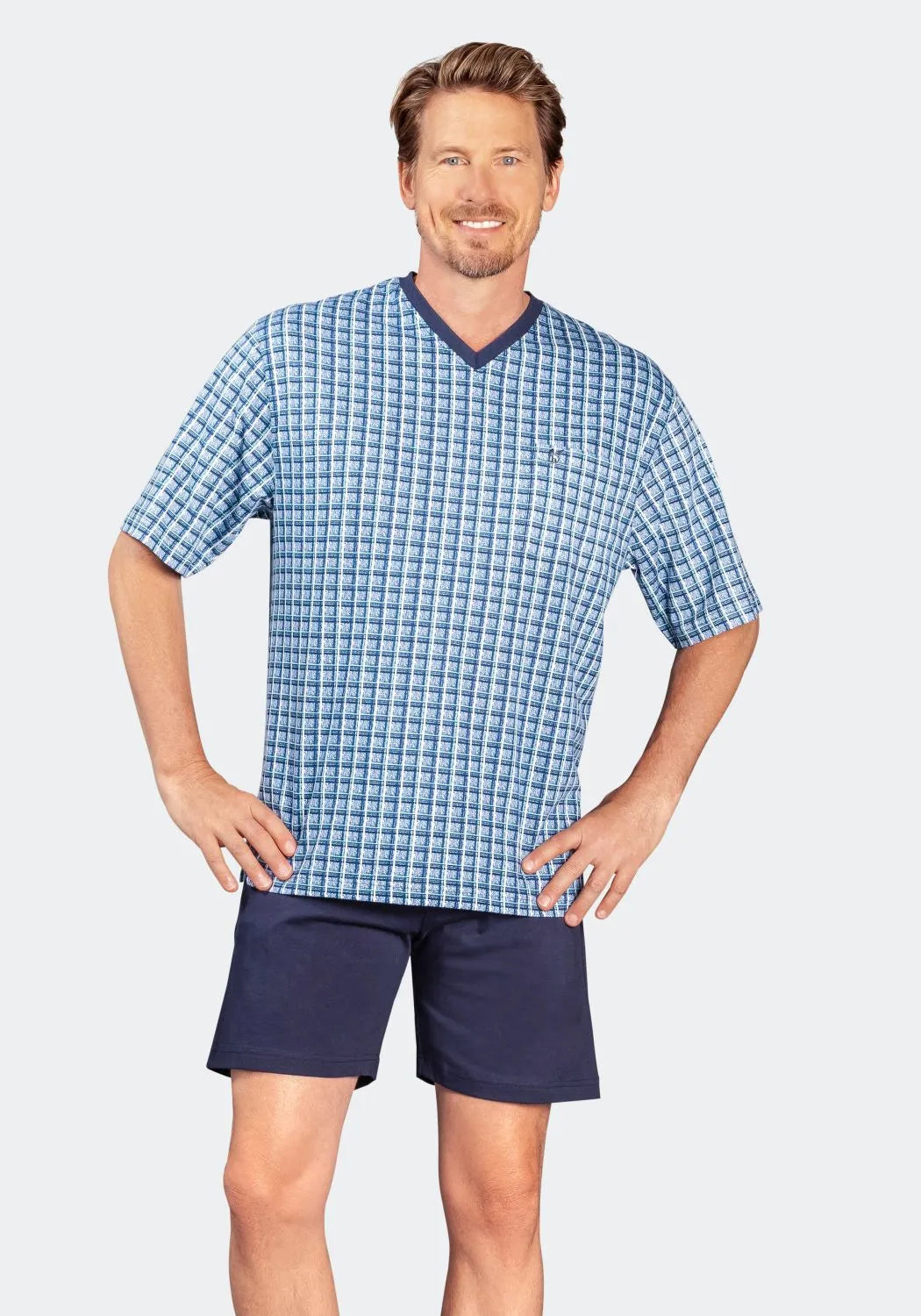 Shorty Schlafanzug Premium Cotton - 53703-609-48 - Hajo Mode