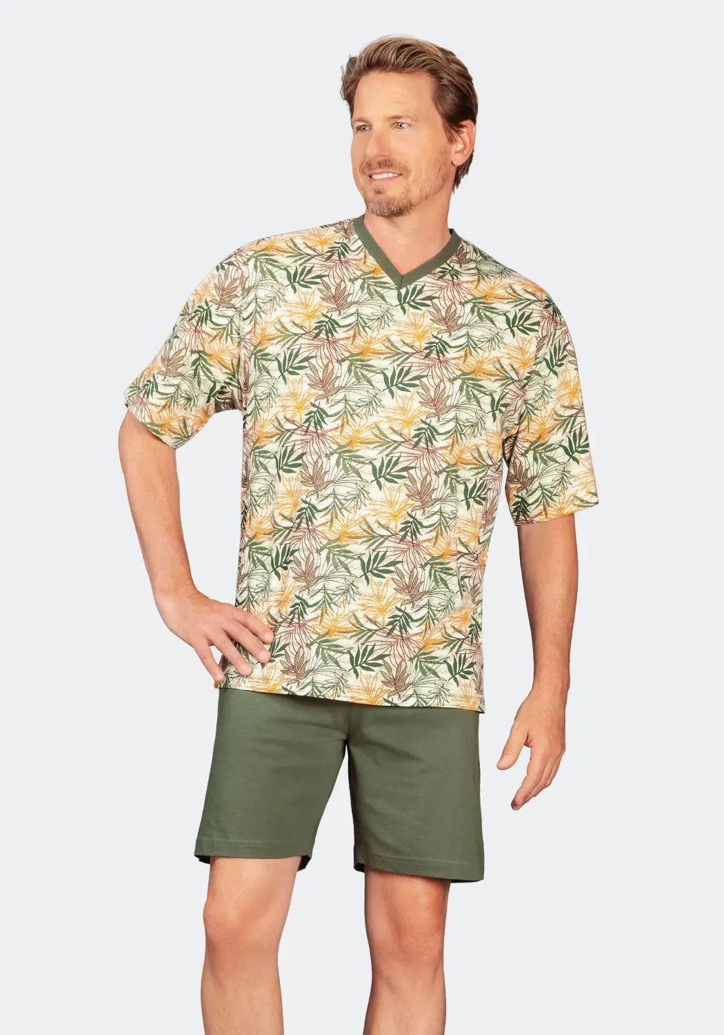 Shorty Schlafanzug Premium Cotton - 53706-502-48 - Hajo Mode