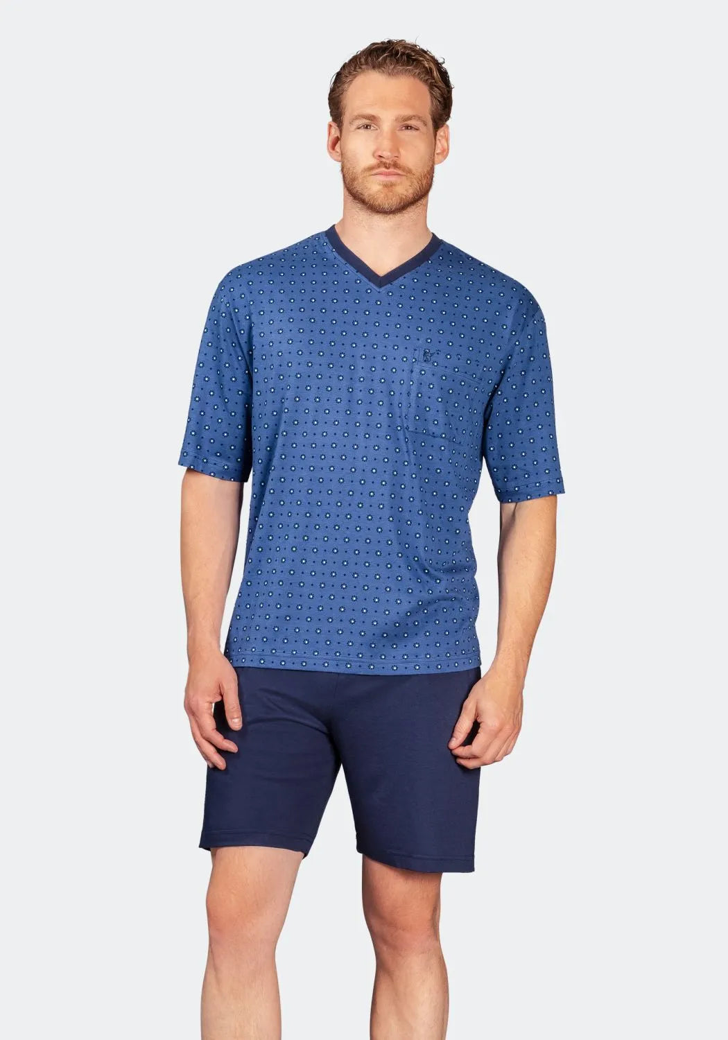Shorty Schlafanzug Premium Cotton / Tencel - 53710-624-48 - Hajo Mode