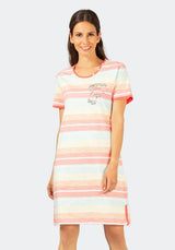 Sleepshirt Klima-Komfort® mit Ringelmuster - 45585-327-36/38 - Hajo Mode