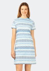 Sleepshirt Klima-Komfort® mit Zickzackmuster - 45577-647-36/38 - Hajo Mode