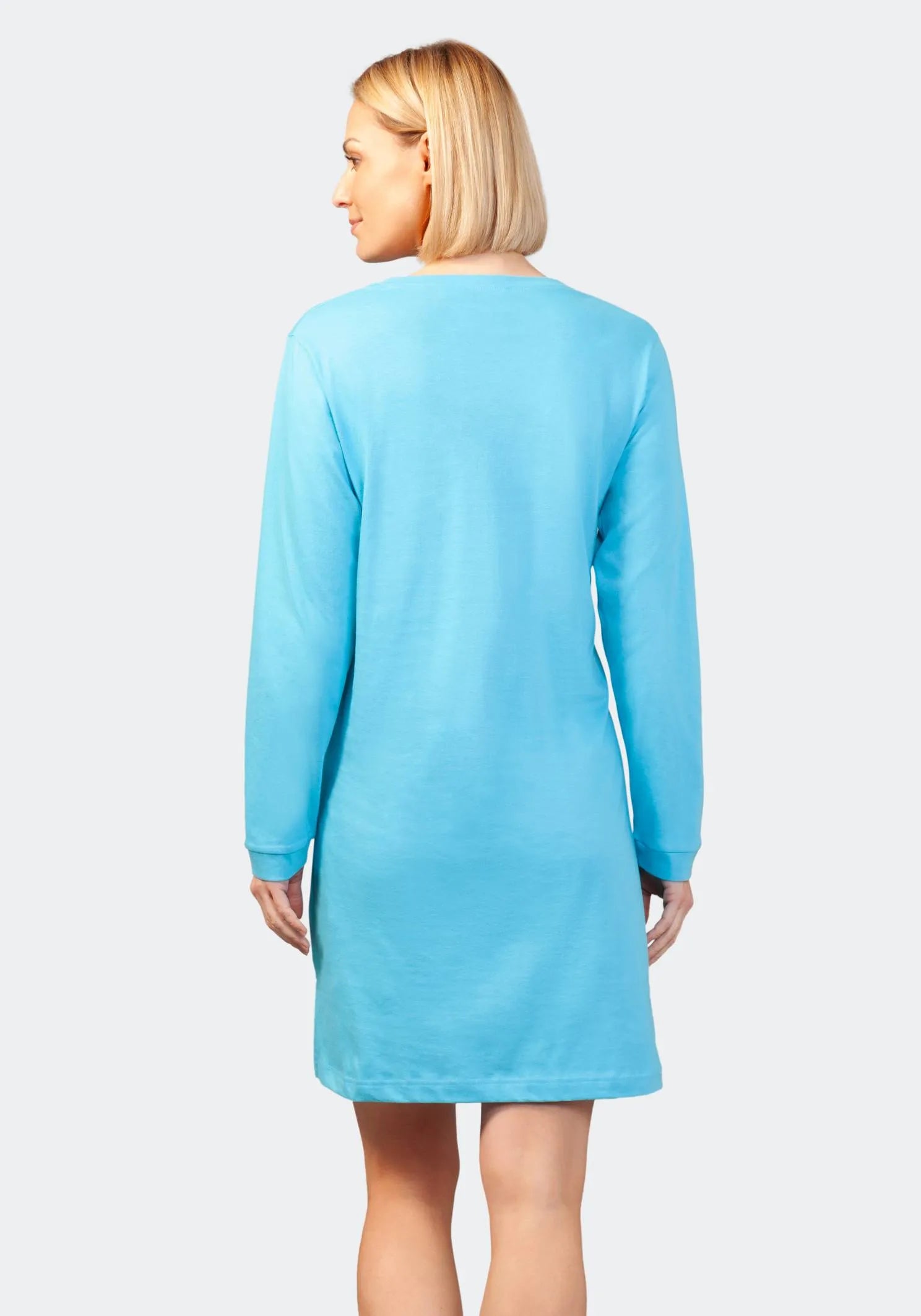 Sleepshirt mit Bündchen 95 cm Premium Cotton - 46112-614-36/38 - Hajo Mode