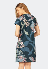Sleepshirt mit Floralmuster - 45657-609-36/38 - Hajo Mode