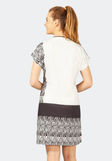 Sleepshirt mit graphischem Muster - 45649-202-40/42 - Hajo Mode
