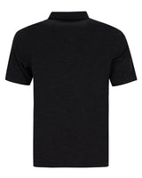 Schlichtes, schwarzes Kurzarm-Shirt mit Rollkragenpullover.