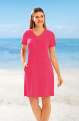 Strand-/Freizeitkleid Uni - 60136-327-M - Hajo Mode
