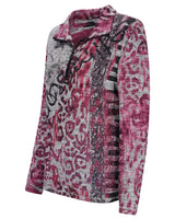 Strickshirt mit Stehkragen und Reißverschluss Soft-Touch - 19881-630-38 - Hajo Strick GmbH