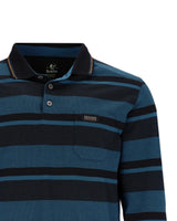 strukturiertes Poloshirt mit Flachstrickkragen - 27636-302-48 - Hajo Mode