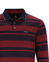 strukturiertes Poloshirt mit Flachstrickkragen - 27636-302-48 - Hajo Mode