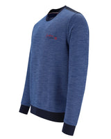 Strukturiertes Rundhals-Sweatshirt in stay fresh-Qualität - Hajo Strick GmbH