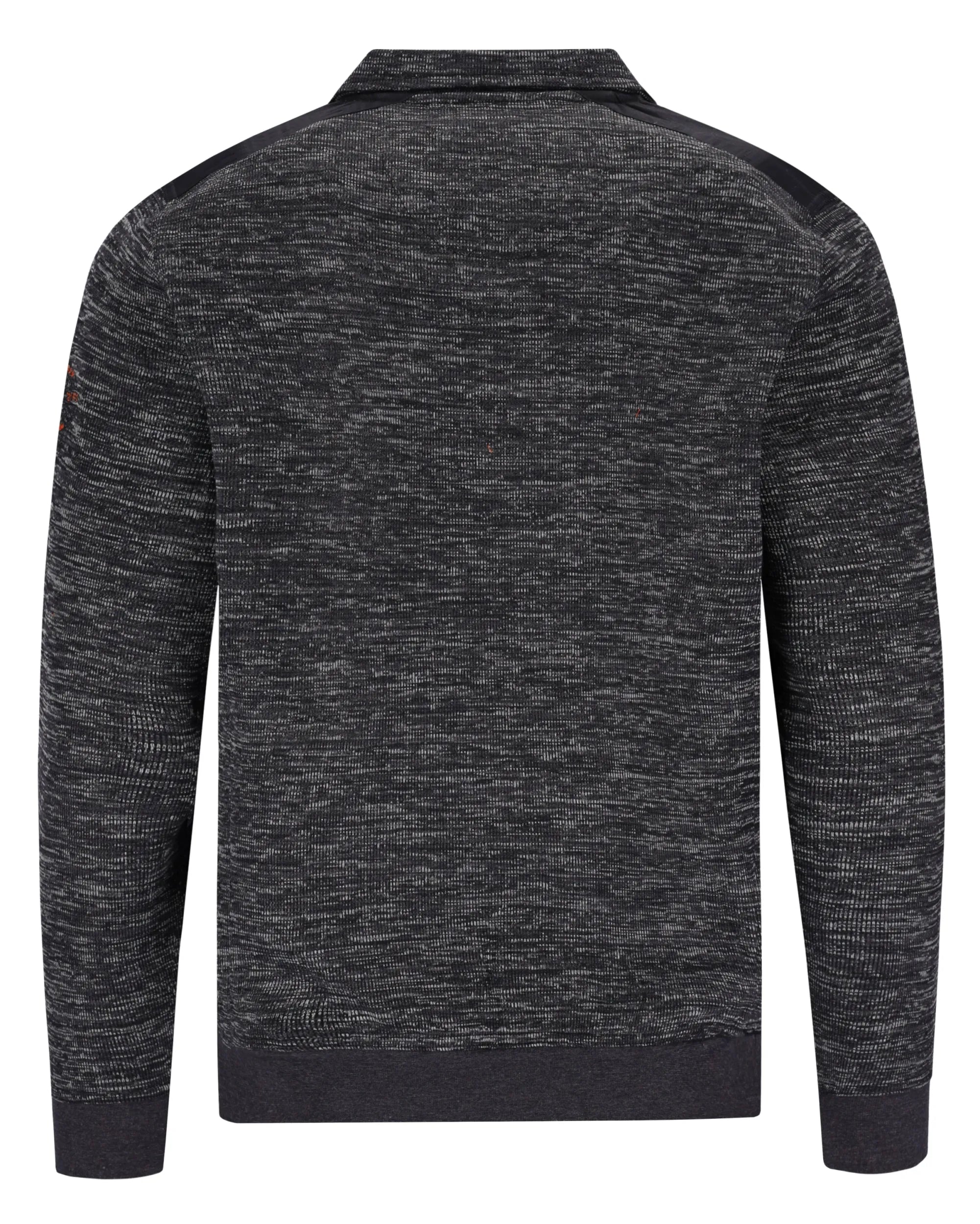 Anthrazitfarbenes Sweatshirt mit gerippten Bündchen und Saum.