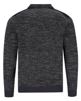 Anthrazitfarbenes Sweatshirt mit gerippten Bündchen und Saum.