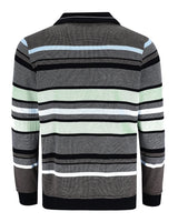 Sweatshirt mit Zweitonringel allover - 27560-990-48 - Hajo Mode