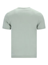 Minimalistische hellgrüne Kurzarm-T-Shirt Blouson-Stil aus reiner Baumwolle