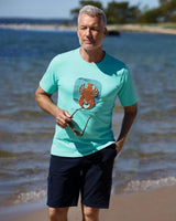 T-Shirt mit Flockprint in reiner Baumwolle - 27762-509-S - Hajo Mode