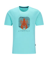 T-Shirt mit Flockprint in reiner Baumwolle - Hajo Mode