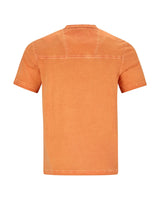 T-Shirt mit Rundhals in gewaschener Optik - Hajo Mode