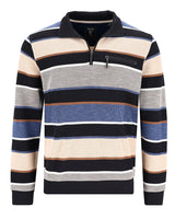 Troyer-Sweatshirt mit Streifen in Flammengarn - 27457-102-50 - Hajo Mode