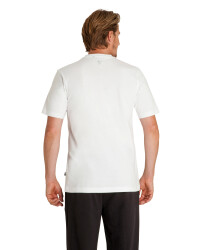 Doppelpack-T-Shirt V-Ausschnitt Weiß