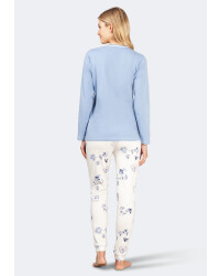Schlafanzug mit Bündchen (Feininterlock), Premium Cotton