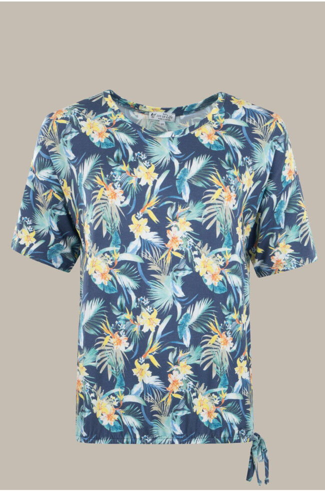 Damen Shirt  Tropic-Print